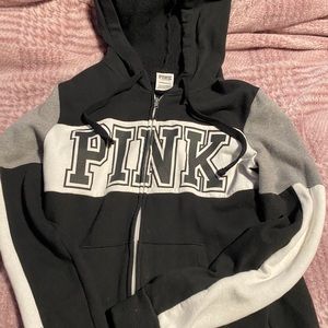 pink zip up